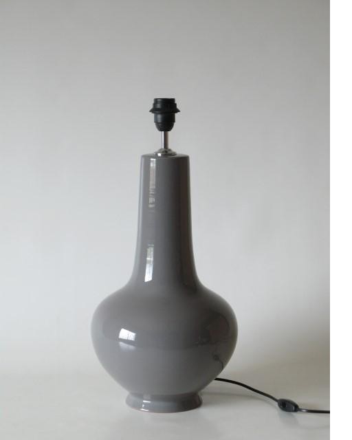 Pie lámpara cerámica de color gris