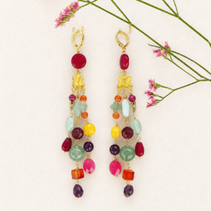 Pendientes piedras naturales