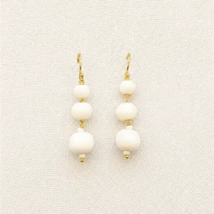 Pendientes de hueso natural