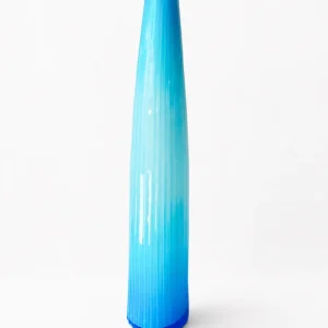 Jarron de Cristal soplado celeste